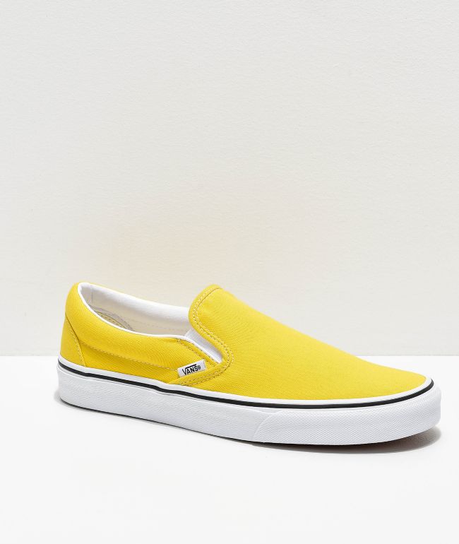 yellow van slip ons